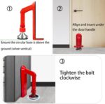 Door Stoppers Security - Portable Door Lock for Travel Anti Theft Door Blocker, Hotel Room Apartment Safety - No Drill Garage Door Brace Devices for Women, Children - Sleep with Peace of Mind - Image 6