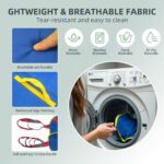 Full Body Patient Lift Sling Size S, Toileting Transfer Slings, Head and Back Support, Split Legs with Commode Opening, 5 Handles, 6 Straps, Lifting Sling Compatible with Various of Lifts - Image 5