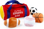Baby GUND My First Sports Bag Stuffed Plush Playset, Baby Gift Toys for Boys and Girls Ages 1 & Up, 5 Piece, 8" - Image 6