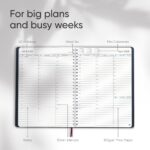 2026 Planner Weekly and Monthly – Hourly Appointment Book 2026 – Softcover, Twin-Wire Binding – Teacher Planner, Simple Design for Productivity – January 2026 to December 2026, 8.5 x 11 - Image 8