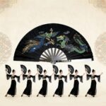 Stainless Steel Tai Chi Fan Decorative Folding Fans Chinese Kung Fu Fan for Performance Dance, Arts Dance, Training, Sports, Decorations, Festival, Gift (Black - No pattern) - Image 4