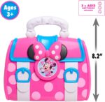 Disney Junior Minnie Mouse Bow-Care 8-piece Doctor Kit for Toddlers Ages 3-5, Lights and Sounds Stethescope, Officially Licensed, Pink, Preschool Pretend Play Kids, Ages 3 and Up - Image 4