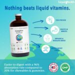 LIQUIDHEALTH Complete Multiple Adult Liquid Multivitamin - Essential Vitamins, Minerals & Nutrients, Immune Support, Gut Health, Energy, Detox - Made in USA, Vegan, Non-GMO, Sugar-Free (32 oz) - Image 3