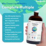 LIQUIDHEALTH Complete Multiple Adult Liquid Multivitamin - Essential Vitamins, Minerals & Nutrients, Immune Support, Gut Health, Energy, Detox - Made in USA, Vegan, Non-GMO, Sugar-Free (32 oz) - Image 4