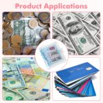 Mini Money Saving Binder with 25 Envelopes, $1000 Savings Challenge Book, Portable Budget Tool (Blue) - Image 4