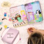 Story Magic Dress-Up Dolls Playset, Pretend Play Magnetic Case, Magnet Outfit and Accessory Pieces, Great for Travel or Playdates, Magnetic On The Go Activity Set for Ages 4, 5, 6, 7 , Pink - Image 6