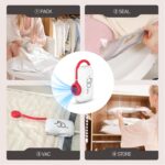 Vacuum Storage Bags for Travel, 10 Pack Vacuum Seal Bags for Clothing Travel, Compression Packing Kit with High Pressure Electric Pump, Space Saver for Clothes Luggage Traveling - Image 6