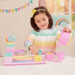 Battat – Play Circle – Dish Set – Plates, Cups, and Tea Party Toys – Kitchen toys for Toddlers – Pretend Play – 3+ Years(34 Pieces) - Image 3