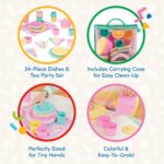 Battat – Play Circle – Dish Set – Plates, Cups, and Tea Party Toys – Kitchen toys for Toddlers – Pretend Play – 3+ Years(34 Pieces) - Image 5