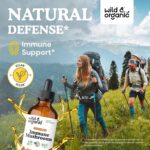 Wild & Organic Immune Mushroom Tincture - 8-in-1 Immune Support with Chaga, Reishi, Turkey Tail, Lion’s Mane, Maitake Extract - Liquid Mushroom Supplement - Vegan, Sugar & Alcohol-Free Drops - 4 oz - Image 3