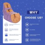 Heel Protectors Foot Pillow for Pain Relief,Pressure Ulcer Cushion for Elderly Care Bed Sore,Egg Shell Foam Heel Protector for Home Health Care Supplies - Image 6