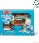 Melissa & Doug Make-a-Cake, 10-Piece Wooden Mixer Set with Play Food & Play Kitchen Accessories, Preschool Toys for Girls & Boys Ages 3+ - FSC Certified - Image 7