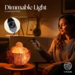 UMAID Himalayan Salt Lamp Bowl with 6 Massage Balls – Dimmable Natural Pink Rock Salt Lamp for Relaxation, Meditation,Yoga, Spa, Office, Bedroom, Wellness, Home Decor, and Unique Gift - Image 4