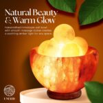 UMAID Himalayan Salt Lamp Bowl with 6 Massage Balls – Dimmable Natural Pink Rock Salt Lamp for Relaxation, Meditation,Yoga, Spa, Office, Bedroom, Wellness, Home Decor, and Unique Gift - Image 8