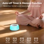 Kipcush Automatic Tibetan Singing Bowl Sound Machine - 11 Authentic Tones, Night Light, Timer & Touch Control - No Manual Striking - Plug in for Yoga, Meditation, Stress Relief & Chakra Healing - Image 7