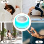 Kipcush Automatic Tibetan Singing Bowl Sound Machine - 11 Authentic Tones, Night Light, Timer & Touch Control - No Manual Striking - Plug in for Yoga, Meditation, Stress Relief & Chakra Healing - Image 9