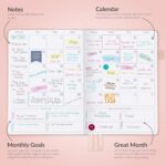 GoGirl Planner PRO - Undated Horizontal Layout Weekly Planner and Organizer + Budgeting and Expense Tracking Pages, Goals Journal & Agenda, 7" x 10" Hardcover, Lasts 1 Year - Rose Gold - Image 5