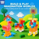 TOY Life 36PCS Magnetic Blocks for Kids Ages 4-8, Magnetic Building Blocks for Toddlers 3-5, Magnet Toys for Toddler, Kids Building Blocks, Toddler Building Toys - Image 3