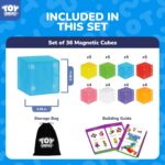 TOY Life 36PCS Magnetic Blocks for Kids Ages 4-8, Magnetic Building Blocks for Toddlers 3-5, Magnet Toys for Toddler, Kids Building Blocks, Toddler Building Toys - Image 4