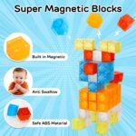 TOY Life 36PCS Magnetic Blocks for Kids Ages 4-8, Magnetic Building Blocks for Toddlers 3-5, Magnet Toys for Toddler, Kids Building Blocks, Toddler Building Toys - Image 9