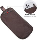 Polare Full Grain Leather Money Belt Hidden Passport Holder Wallet Travel Pouch with AirTag Slot Slim RFID Blocking Undercover Waist Bag - Image 5