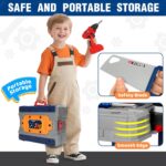 Kids Tool Bench Set with Electric Drill and Realistic Tools, Construction Workbench Playset Toy for Toddler 3-5, Easy Set up, Kids Boy Toys, Birthday Gifts for Boys Age 3 4 5 Year Old - Image 6