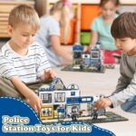 Magnetic Tiles, 50PCS Police Station Theme Building Blocks Set, Magnet Building Blocks and STEM Preschool Toys for Toddlers Kids Ages 3-5 5-7 8-10 - Image 6