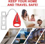 Portable Door Lock-2 Pack Solid Heavy Duty Extra Lock for Additional Privacy and Safety in Hotel,Apartment,and Prevent Unauthorized Entry in Traveling, AirBNB, Apartment and College - Image 7