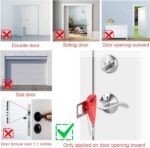 Portable Door Lock-2 Pack Solid Heavy Duty Extra Lock for Additional Privacy and Safety in Hotel,Apartment,and Prevent Unauthorized Entry in Traveling, AirBNB, Apartment and College - Image 8