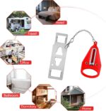 Portable Door Lock-2 Pack Solid Heavy Duty Extra Lock for Additional Privacy and Safety in Hotel,Apartment,and Prevent Unauthorized Entry in Traveling, AirBNB, Apartment and College - Image 9