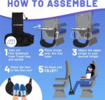 BASIC CONCEPTS Airplane Foot Hammock for Plane Travel Essentials - Airplane Travel Essentials, Long Flight Foot Rest - Plane Gadgets - Image 6