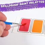 Imagination Works® Paint with Water Books for Kids, 3 Pack | Watercolor Coloring Book Set for Toddler Activities | Spillproof Kids Paint Palettes on Each Page (Jungle, Vehicles, Woodland) - Image 7