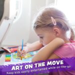 Imagination Works® Paint with Water Books for Kids, 3 Pack | Watercolor Coloring Book Set for Toddler Activities | Spillproof Kids Paint Palettes on Each Page (Jungle, Vehicles, Woodland) - Image 8