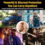 MUNIO Self Defense Keychain – Stylish, Portable Safety Tool for Women & Men – Non-Lethal, TSA Approved, Made in USA - Image 3