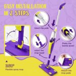 Kids Spray Mop - A Truly usable Cleaning Set for Toddlers, Featuring a Spray Nozzle, 2 Washable mop Pads, and a Scraper. A Montessori Household Toy Gift for Children, Girls, and Boys. - Image 7