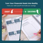 Soligt Budget Planner 2025-2026, Monthly Budget Book Bill Organizer with 12 Pockets, Undated Home Financial Money Expense Saving Debt Tracker Notebook, 1 Year, Blue Floral, Spiral Design - Image 6