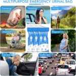DIBBATU Disposable Urine Bag, 12/24 PCS Pee Bags for Travel for Women/Men, 800ML Emergency Portable Urinal Bag and Vomit Bags, Unisex Urinal Bag for Camping, Traffic Jams, Pregnant, Patient - Image 3