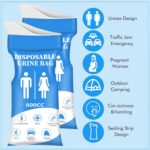 DIBBATU Disposable Urine Bag, 12/24 PCS Pee Bags for Travel for Women/Men, 800ML Emergency Portable Urinal Bag and Vomit Bags, Unisex Urinal Bag for Camping, Traffic Jams, Pregnant, Patient - Image 9