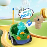 Remote Control Dinosaur Car Toys for Toddler Kids - Best Birthday Gifts for Boys Ages 2 3 4 5 Years Old, 2-Pack Toys for Toddlers 18+ Months with Lights and Music - Image 6