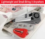 MBBEST Hotel Door Lock & Door Stop Alarm,Dual Protection Security Devices Pocket Door Stopper Self Defensey Tools for Hotel Travel Home Apartment House, Pink/Pink - Image 5