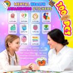 Y-times 300PCS Mental Health Awareness Stickers, Multicolor Vinyl Waterproof for Water Bottle Laptop, Modern Contemporary Style, Stickers - Image 4