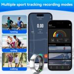Smart Fitness Ring for Women Men - Activity & Health Tracker Ring with Heart Rate/Pressure/Sleep/Steps/Blood Oxygen Monitoring, 10ATM Waterproof for iPhone and Android, No Subscription Fee (10#) - Image 6