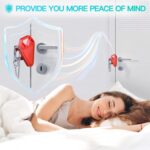 Portable Door Lock for Travel Essential: 2Pack Upgraded Hotel Home Security Safety Locks from Inside Apartment Traveling Front Door Room Security Devices Travel Gifts for Travelers Women - Image 3