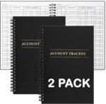2 Pack Expense Tracker Ledger Book- Finance Book for Home Budget Tracking, Business Bookkeeping -Home Budget notebook, Finance Planner- Expense Ledger for Small Business Bookkeeping (100 Pages 2 Pack) - Image 2