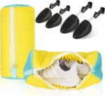 (2-Pack) Shoe Washing Machine Bag with 4 Shoe Trees, Sneaker Laundry Bags for Washer & Dryer, 360° Protective Mesh Shoe Cleaning Bag with Self-Locking Zipper and Safely Wash Shoes in Washing Machine. - Image 2