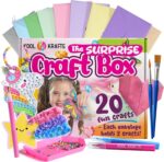 20 Arts & Crafts Kit for Girls – The Surprise Craft Box, All-Inclusive DIY Craft Set with 20 Fun Projects, Individually Packaged, Easy Step-by-Step Instructions, Creative Activity Gift for Kids - Image 2