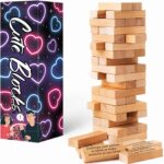 2026 Fun Valentine's Day Gift - 54 Fun Stacking Blocks, Romantic Game: Talking, Daring, Challenge for Date Night Anniversary - Image 2