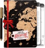 3-in-1 Prazoli Adventure Book, Travel Journal & Bucket List Scrapbook - Cute Gifts for Women & Men Couple | Travelers Notebook Planner & Organizer With Pockets & Prompts Keepsakes Diary (Couple's Adventure Map) - Image 2