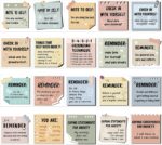 300 Pcs Mental Health Stickers Motivational Affirmation Stickers Mental Health Awareness Items Positive Waterproof Laptop Water Bottle Reminder Feelings Decor for Adult Employees(Warm Color) - Image 2