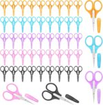 50 Pcs Small Sewing Scissors Sharp Small Craft Scissors With Cover All Purpose Precision Straight Fine Tip Travel Scissor Bulk For Paper Cutting Embroidery Quilting Sewing Knitting Crafting - Image 2
